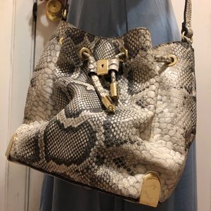 Vince Camuto Snakeskin Leather Bag